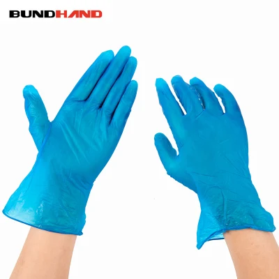9inch Blue Beauty Salon Special /Food/Pharmaceutical Wholesale Disposable Latex Vinyl Safety Examination Protective PVC Rubbe Nitrile Gloves