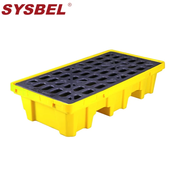 Sysbel CE Approved 70 Gal 4 Drum Secondary Containment and Spill Control Poly Spill Pallet