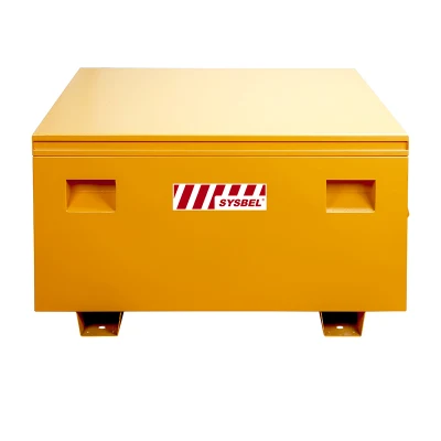 Mobile Safety Storage Box for Production Tools, Industrial Use, Yellow